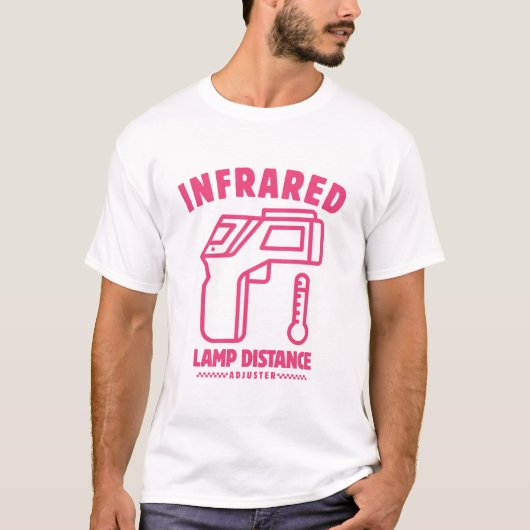 Infrarotlampe Abstand T-Shirt (Vorderseite)