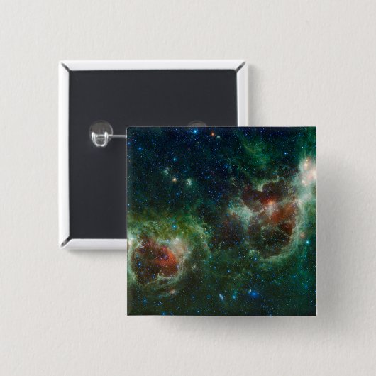 Infrarotmosaik der Herz-und Soul-Nebel Button (Vorne & Hinten)