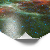 Infrarotmosaik der Herz-und Soul-Nebel Fotodruck (Ecke)