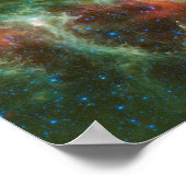 Infrarotmosaik der Herz-und Soul-Nebel Poster (Ecke)