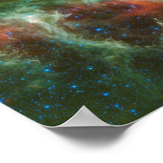 Infrarotmosaik der Herz-und Soul-Nebel Poster (Ecke)