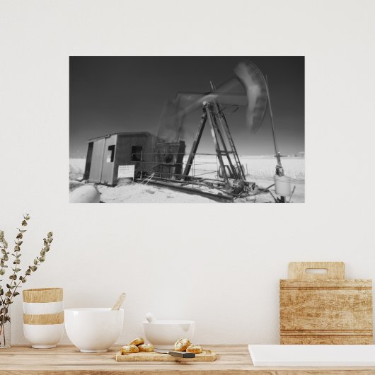 Infrarotölbohrung Poster (Küche)