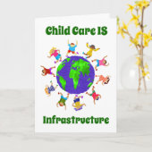 Infrastruktur für Kinderbetreuung Karte (Gelbe Blume)