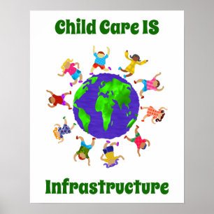 Infrastruktur für Kinderbetreuung Poster