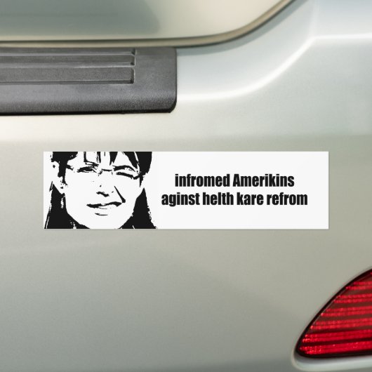infromed amerikins aginst helth kare refrom autoaufkleber (Auf Auto)
