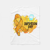 Infusion Day Multiple Sclerosis Awareness Orange R Fleecedecke (Vorderseite)