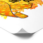 Infusion Day Multiple Sclerosis Awareness Orange R Poster (Ecke)