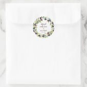 Infusion mit Liebe Kranz Olivenöl Gastgeschenke Ho Runder Aufkleber (Tasche)
