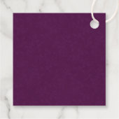 Infusion mit Liebe Lila Kalligraphie Linie Art Lea Geschenkanhänger (Rückseite)