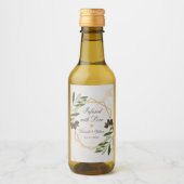 Infusion mit Liebe Olivenöl Gastgeschenke Hochzeit Weinetikett (Vorderseite)