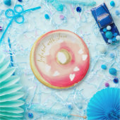 Infusion mit Liebe Pale Pink mattiert donut Pappteller (Party)