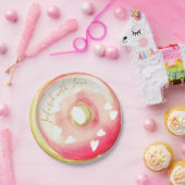 Infusion mit Liebe Pale Pink mattiert donut Pappteller (Party)