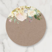 Infusion mit Liebe rustikale Kraft rosa Blumenzehe Geschenkanhänger (Rückseite)