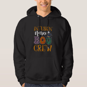 Infusion Nurse Boo Crew Pflege Halloween Ghost Co Hoodie
