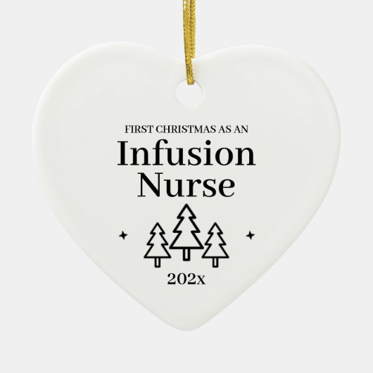 Infusion Nurse First Christmas Ornament (Vorne)