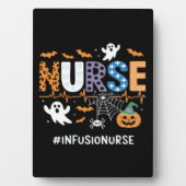 Infusion Nurse Nursing Stethoscope Halloween Essen Fotoplatte (Vorderseite)