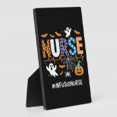 Infusion Nurse Nursing Stethoscope Halloween Essen Fotoplatte (Seite)