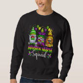 Infusion Nurse Squad Gnomes Crew Mardi Gras Festiv Sweatshirt (Vorderseite)