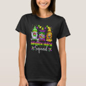 Infusion Nurse Squad Gnomes Crew Mardi Gras Festiv T-Shirt (Vorderseite)