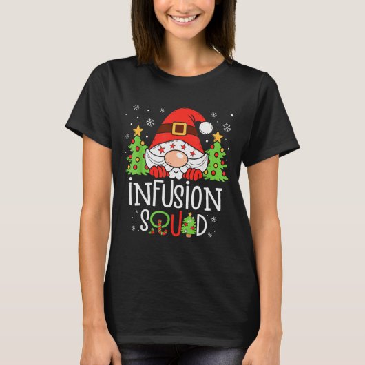 Infusion Nurse Squad Santa Stethoscope Nurse Chris T-Shirt (Vorderseite)