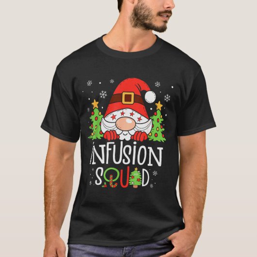 Infusion Nurse Squad Santa Stethoscope Nurse Chris T-Shirt (Vorderseite)