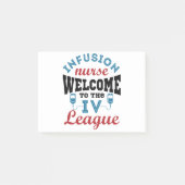 Infusion Nurse Welcome to the I.V. League Post-it Klebezettel (Vorderseite)