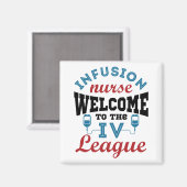 Infusion Nurse Willkommen bei der I.V. Liga Magnet (Vorderseite/Rückseite)