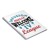 Infusion Nurse Willkommen bei der I.V. Liga Notizblock (Rechte Seite)