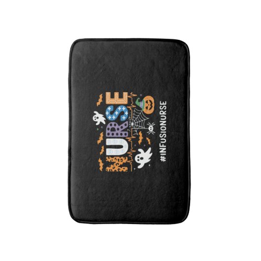 Infusion Nursing Stethoscope Halloween Essen Badematte (Vorderseite Vertikal)