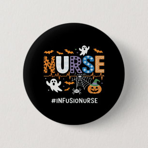 Infusion Nursing Stethoscope Halloween Essen Button