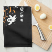 Infusion Nursing Stethoscope Halloween Essen Geschirrtuch (Viertel Falte)