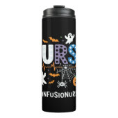 Infusion Nursing Stethoscope Halloween Essen Thermosbecher (Vorderseite)