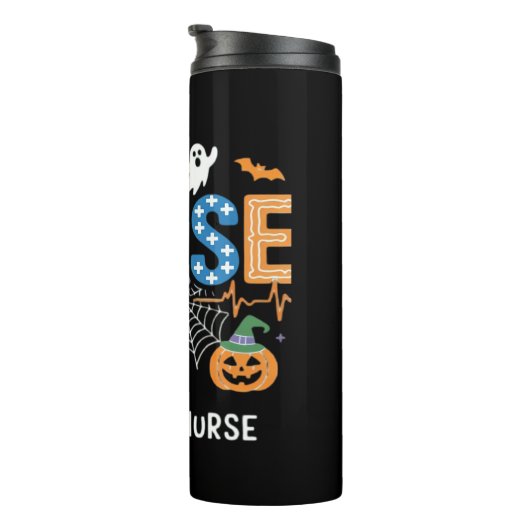 Infusion Nursing Stethoscope Halloween Essen Thermosbecher (Nach rechts gedreht)