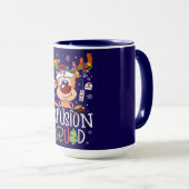 Infusion Squad Christmas – Festive Reindeer Design Tasse (VorderseiteRechts)