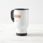 Infusionskrankenschwester-Typografie-Design Reisebecher (Vorderseite Links)