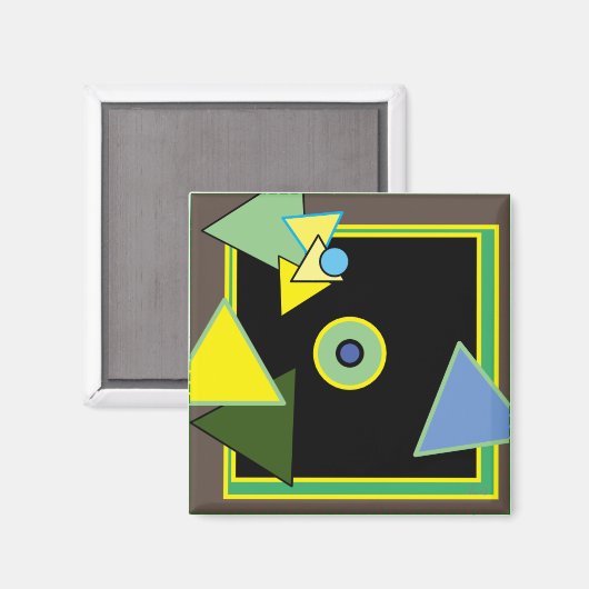 ''Infux of Triangle'' by Bruce Tunis Magnet (Vorderseite/Rückseite)