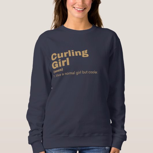 ing Girl - Curling Sweatshirt (Vorderseite)