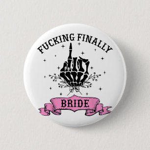 Ing Schließlich Bride Skeleton Hand Halloween Bach Button