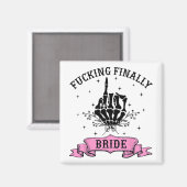 Ing Schließlich Bride Skeleton Hand Halloween Bach Magnet (Vorderseite/Rückseite)