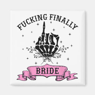 Ing Schließlich Bride Skeleton Hand Halloween Bach Magnet