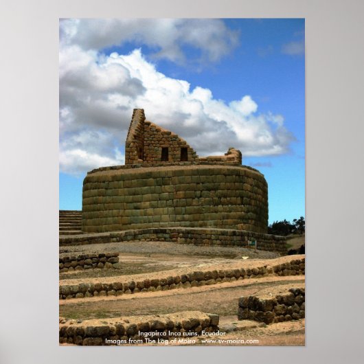 Ingapirca Inca Ruinen, Ecuador Poster (Vorne)