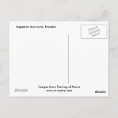 Ingapirca-Inka-Ruinen, Ecuador Postkarte (Rückseite)