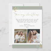 INGE Cosy Fireplace Skandinavien Weihnachtskarte Einladung (Rückseite)