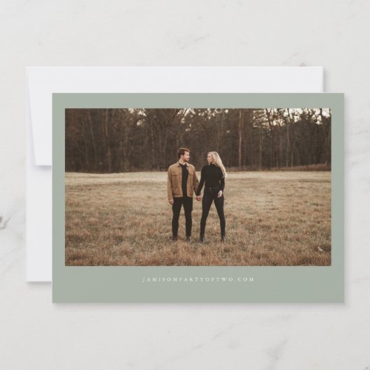 INGE-Skandinavien Wintergrün Save the Date Einladung (Rückseite)