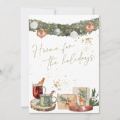 INGE Watercolor Warm Holiday Geschenke Weihnachtsk Einladung (Vorderseite)