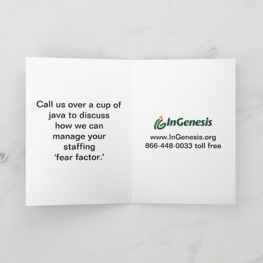 InGenesis Custom Cartoon Karte (Innenseite)