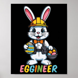 Ingenieur an einem sonnigen Osterfeiertag Männer F Poster