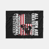 Ingenieur Art Einige Männer werden Beruflicher Ing Fleecedecke (Vorderseite (Horizontal))