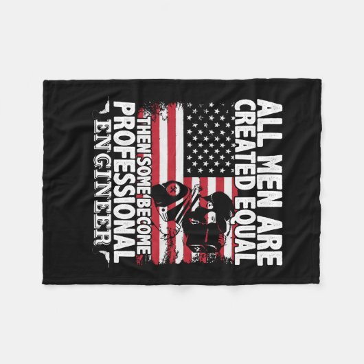 Ingenieur Art Einige Männer werden Beruflicher Ing Fleecedecke (Vorderseite (Horizontal))