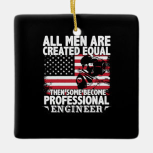Ingenieur Art Einige Männer werden Beruflicher Ing Keramikornament
